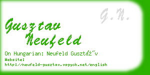 gusztav neufeld business card